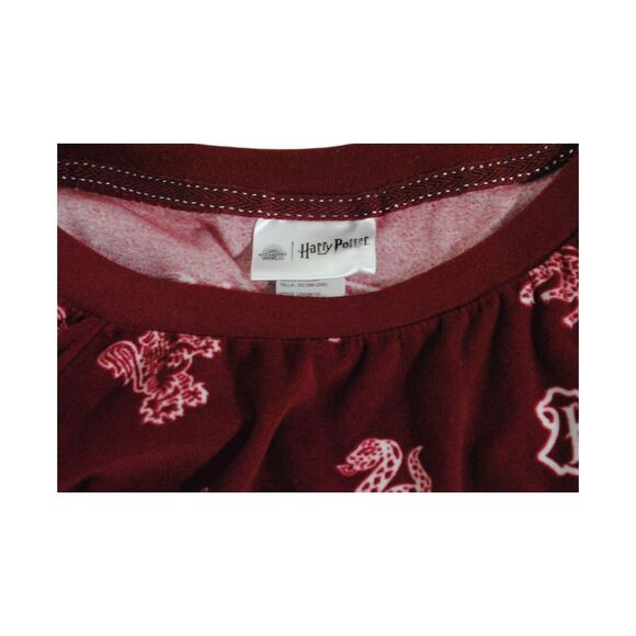 Harry Potter Sleep Shirt Youth 2XL Wizarding World Fleece Red Soft Sleepwear - Picture 3 of 4